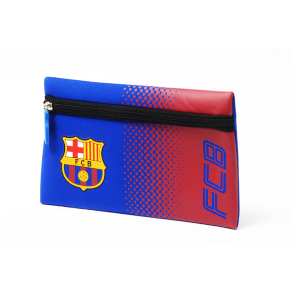 FC Barcelona Officiell Fotbollskam Design Fade Flat Pennfodral Red/Blue One Size