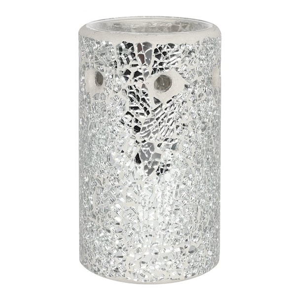 Something Different Crackle-Effect Pelare Oljebrännare En Storlek S Silver One Size
