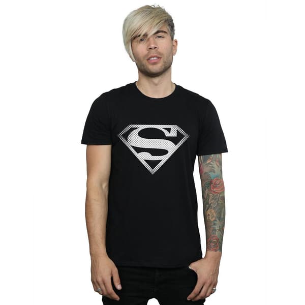 DC Comics Herr Superman Spot Logotyp T-Shirt 3XL Svart Black 3XL