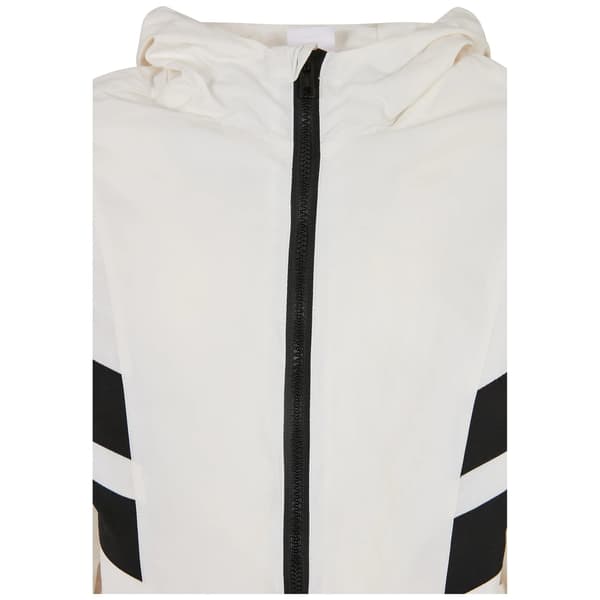 Urban Classics Flickor Crinkle Batwing Ärm Jacka 10-11 År White/Black 10-11 Years