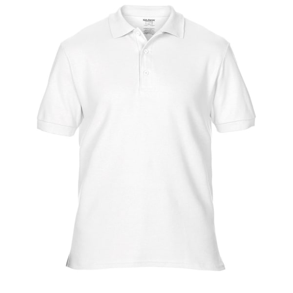 Gildan Premium Cotton Sport Double Pique Poloskjorta XL Vit White XL