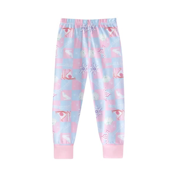 Disney Princess Flickor Långärmad Lång Pyjamas Set 3-4 År Pi Pink/Blue 3-4 Years