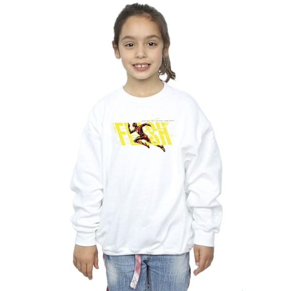 DC Comics Girls The Flash Lightning Dash Sweatshirt 9-11 år White 9-11 Years