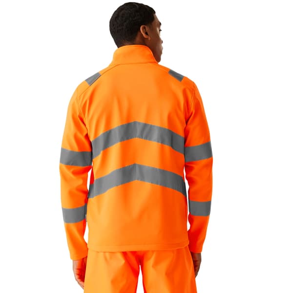 Regatta Professional Herr 2-Lagers Hi-Vis Softshelljacka L Or Orange L