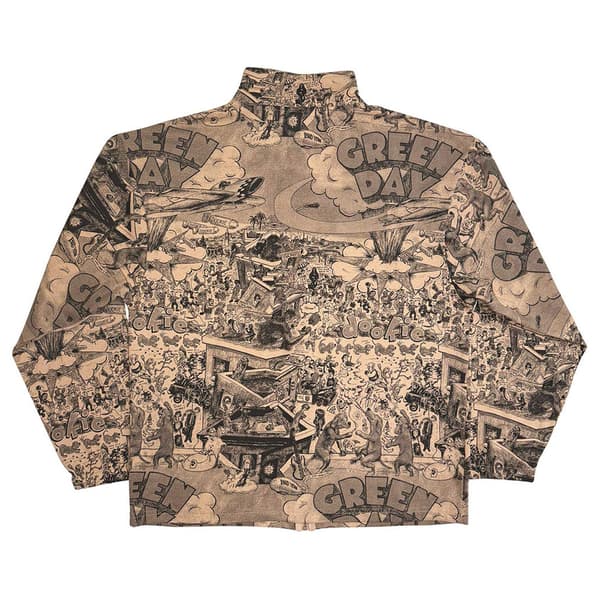 Green Day Unisex Vuxen Dookie Heltäckande Tryckt Jacka L Br Brown L