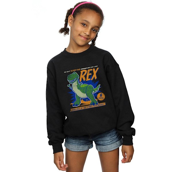 Disney Flickor Toy Story 4 Rex Skräckinjagande Dinosaurie Tröja 9-1 Black 9-11 Years