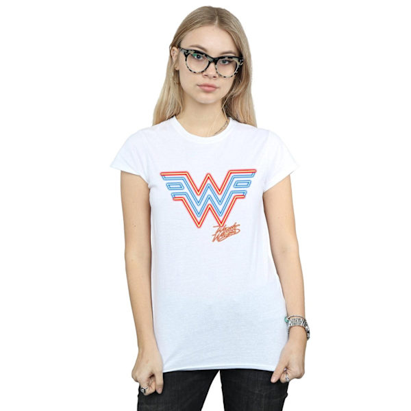 DC Comics Dam/Kvinnor Wonder Woman 84 Neon Emblem Bomull T-Sh White S