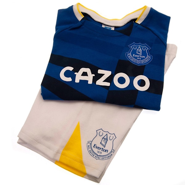 Everton FC Barn/Barn T-Shirt & Shorts Set 6-9 Månader Royal Royal Blue/White/Black 6-9 Months