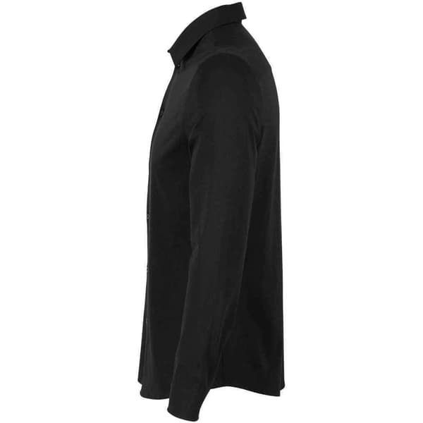 NEOBLU Balthazar Jersey Långärmad Skjorta M Deep Black Deep Black M
