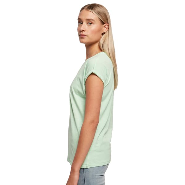 Bygg ditt varumärke Dam/Dam Extended Shoulder T-Shirt M Ocea Ocean Blue M