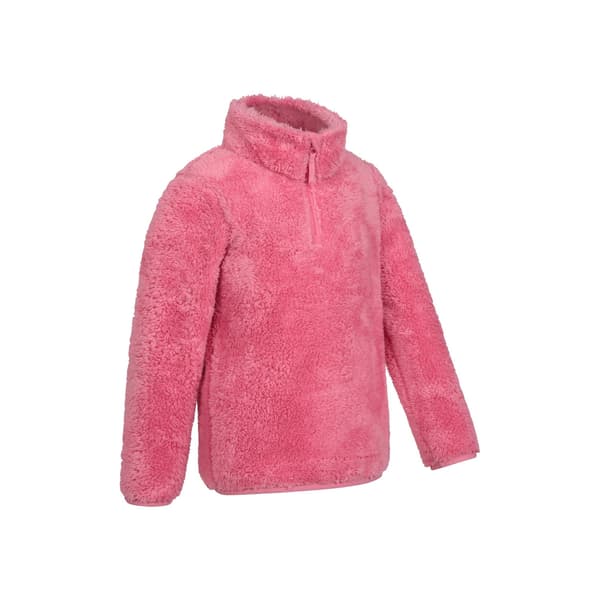 Mountain Warehouse Barn/Barn Teddy Half Zip Fleecetröja 13 Pink 13 Years