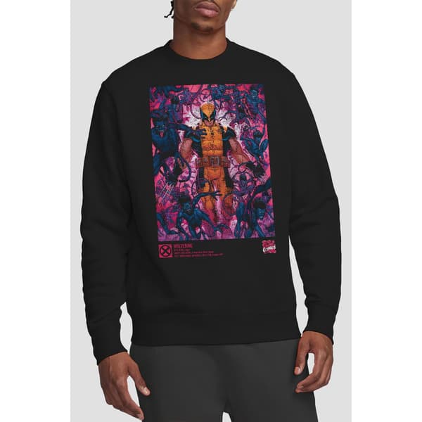Marvel Unisex Vuxen X-Men Wolverine Nightcrawler Sweatshirt M B Black M