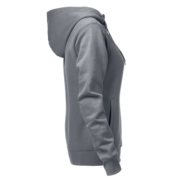 Printer Dam/Dam Overhead Full Zip Hoodie M Stålgrå Steel Grey M
