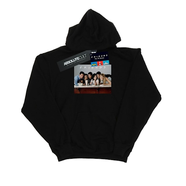 Friends Dam/Damer Gruppfoto Milkshakes Hoodie XXL Svart Black XXL