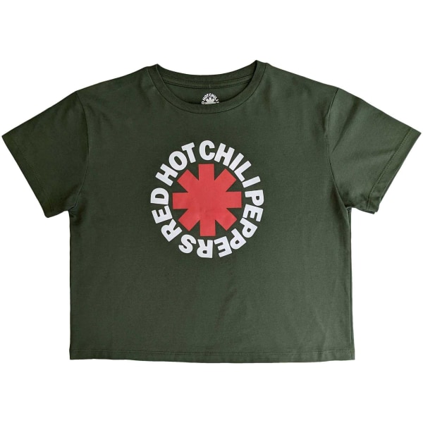 Red Hot Chilli Peppers Dam/Damer Classic Asterisk Crop Top Green XL