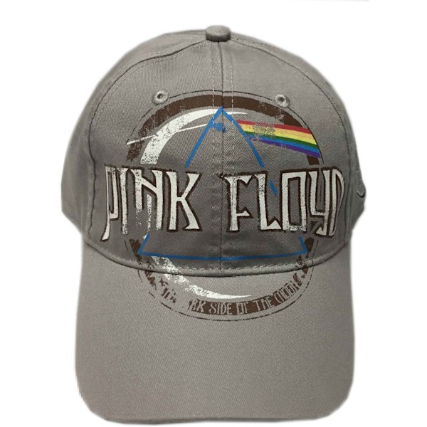 Pink Floyd Unisex Adult Dark Side Of The Moon Distressed Baseba Grey One Size