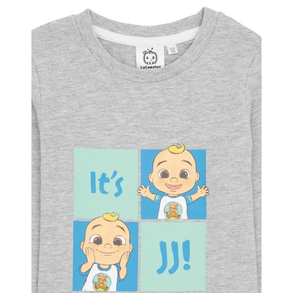 Cocomelon Boys Baby JJ Långärmad T-shirt 18-24 månader Grå Grey 18-24 Months