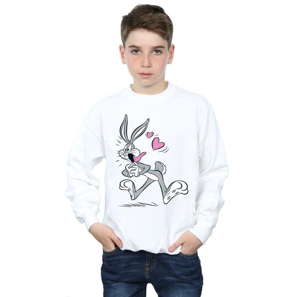 Looney Tunes Pojkar Bugs Bunny In Love Tröja 5-6 År Vit White 5-6 Years