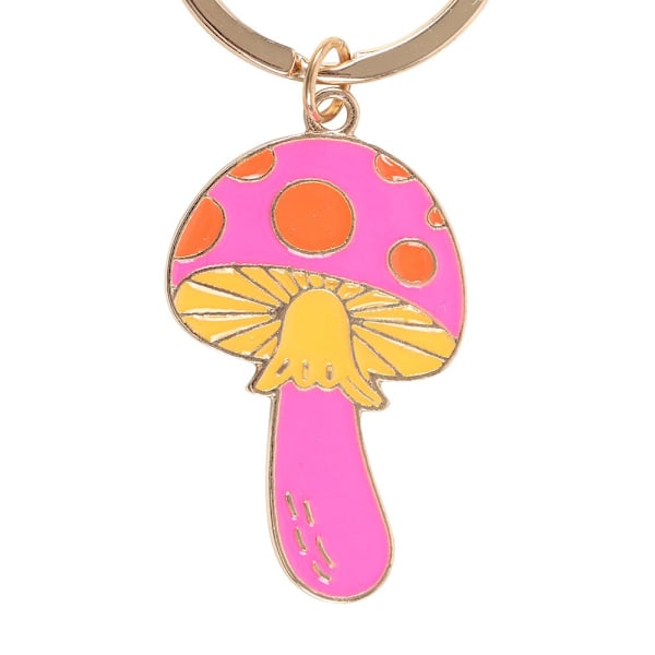 Something Different Funky Fungi Svamp Nyckelring En Storlek Rosa/ Pink/Yellow/Orange One Size