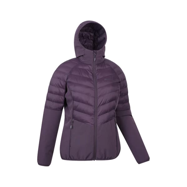 Mountain Warehouse Agile Padded Soft Shell Jacka för Kvinnor Purple 8 UK