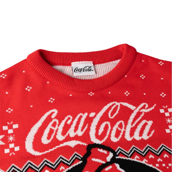 Coca-Cola Herrtröja med logotyp, jul, XL, röd Red XL