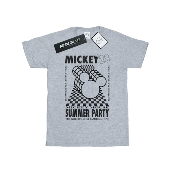 Disney Dam/Kvinnor Mickey Mouse Sommarfest Bomull Boyfriend Sports Grey M