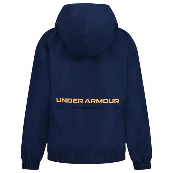 Under Armour Packaway-jacka för barn 8-9 år Svart/Blå Black/Blue 8-9 Years
