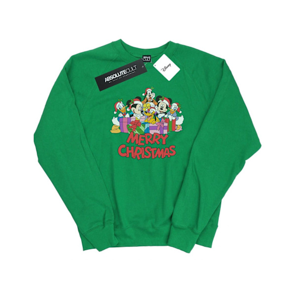 Disney Dam/Damer Mickey Mouse Och Vänner Jul Sweatshirt Irish Green L