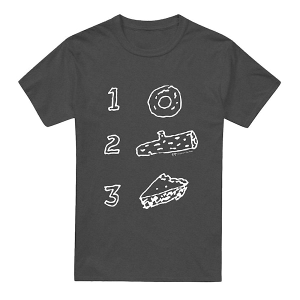Twin Peaks Unisex Vuxen Paj Stockmunk T-Shirt S Kolgrå Charcoal S