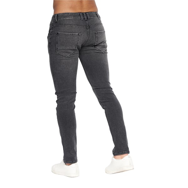 Crosshatch Malcolm Slim Jeans 30R Mörkgrå Dark Charcoal 30R