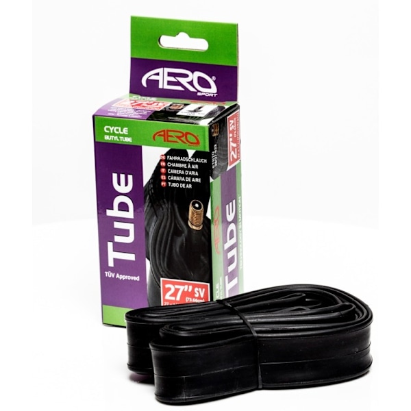 Aero SV Inner Tube 27in Svart Black 27in