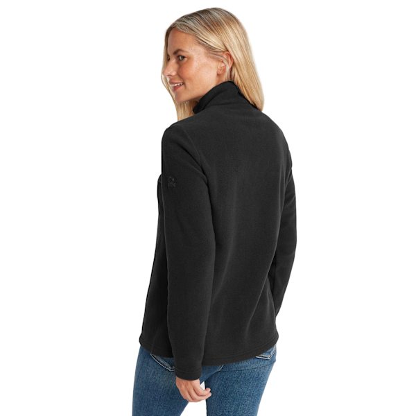 TOG24 Dam/Kvinna Revive Kvart Zip Fleece Topp 12 UK Svart Black 12 UK