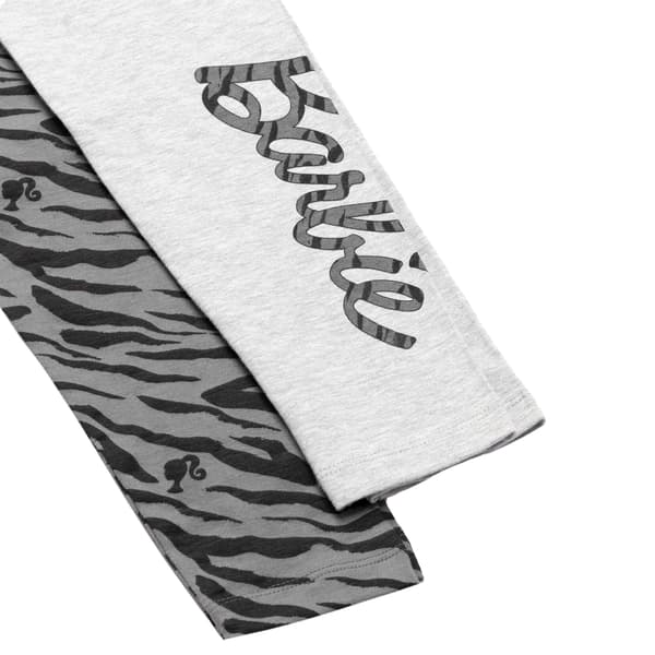 Barbie Flickor Leggings (2-pack) 9-10 år Grå/Svart/Mörkgrå Grey/Black/Dark Grey 9-10 Years