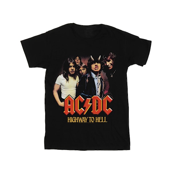 ACDC Boys Highway To Hell Group T-Shirt 12-13 år Svart Black 12-13 Years