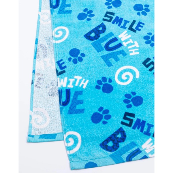 Blue´s Clues & You! Barn/Barn Repeat Print Huva Handduk På Blue One Size