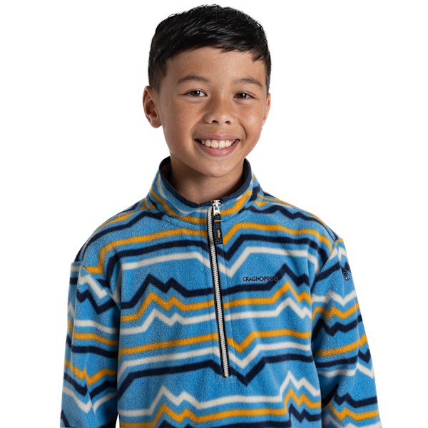 Craghoppers Barn/Barn Bachas Abstrakt Linjer Halv Dragkedja Fleece Bright Sky 5-6 Years