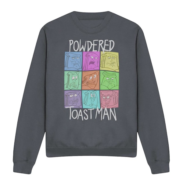 Ren & Stimpy Unisex Vuxen PTM Expressions Sweatshirt M Kolgrå Charcoal M