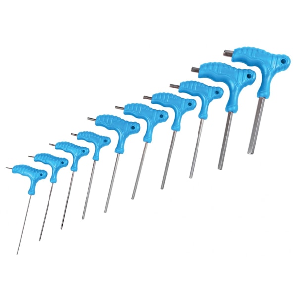 Bluespot Tools Metrisk T-handtags Insexnyckelsats, 10 Delar En Storlek M Multi Colour One Size