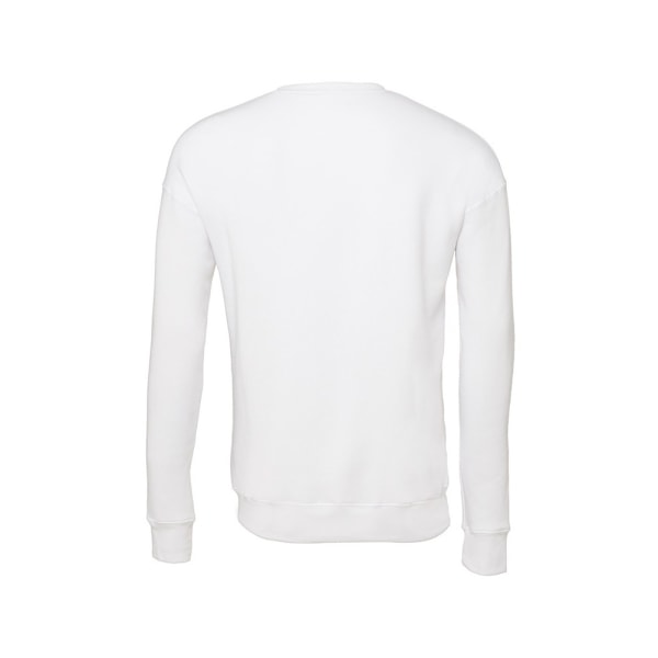 Bella + Canvas Unisex Vuxen Fleece Drop Shoulder Sweatshirt S Vit White S