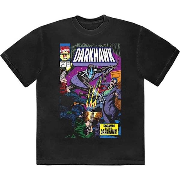 Marvel Comics Unisex Adult Darkhawk Comic Cover T-Shirt M Svart Black M