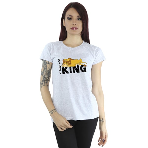 Disney Dam/Dam The Lion King Daddy Is King Bomull T-shirt Sports Grey M