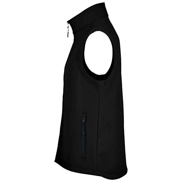 SOLS Herr Race Softshell Väst XXL Svart Black XXL