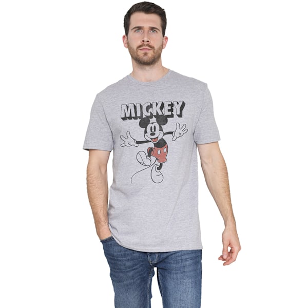 Mickey Mouse & Friends Herr Jump T-Shirt XL Heather Grey Heather Grey XL