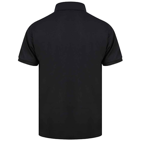 Henbury Herr Piqué Poloskjorta XS Svart Black XS