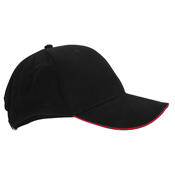 Beechfield Vuxen Unisex Athleisure Bomull Baseball Cap (2-pack) Black/Classic Red One Size