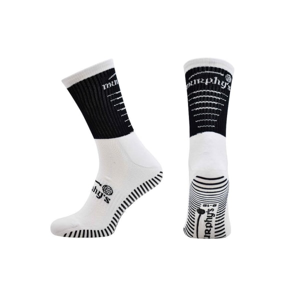 Murphys Childrens/Kids Pro GAA Gripped Mid Calf Socks 3-5 år Black/White 3-5 Years