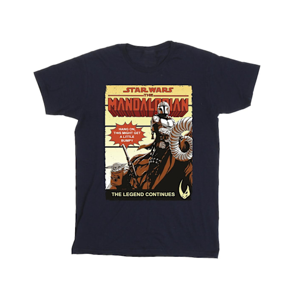 Star Wars The Mandalorian Herr Bumpy Ride T-shirt XXL Marinblå Navy Blue XXL