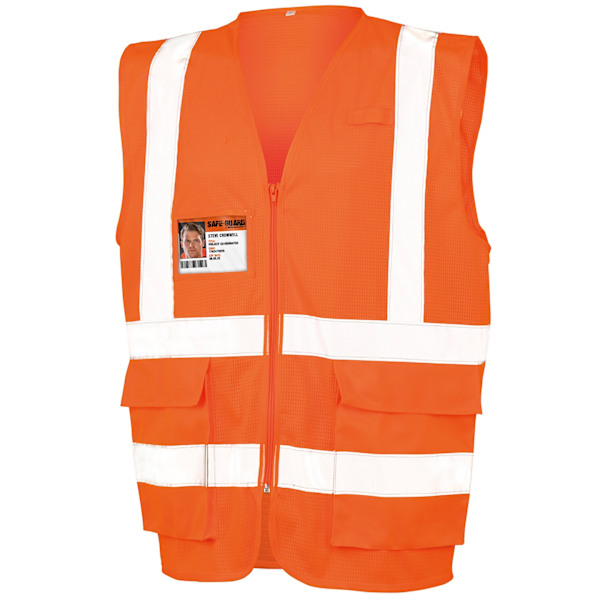 SAFE-GUARD By Result Unisex Varningsväst Executive S Fluor Fluorescent Orange S