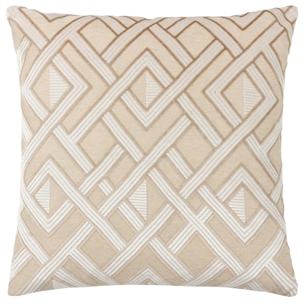 Paoletti Henley Jacquard Sammetskuddeöverdrag 50cm x 50cm Varm Warm Taupe 50cm x 50cm
