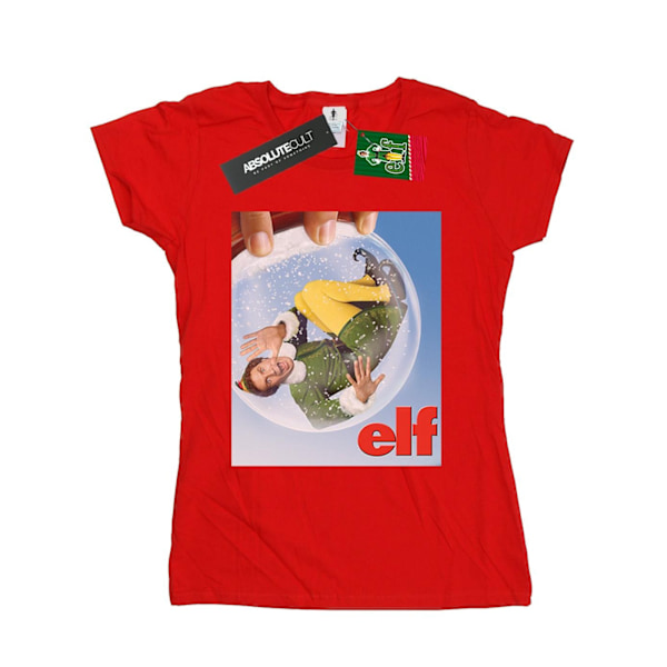 Elf Dam/Damer Snöglob Affisch Bomull T-shirt L Röd Red L